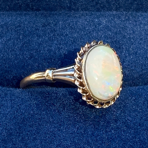 Vintage Opal Ring sold by Doyle and Doyle an antique and vintage jewelry boutique