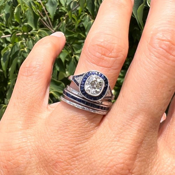 Vintage Patterned Band sold by Doyle and Doyle an antique and vintage jewelry boutique