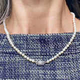 Vintage Single Stand Pearl Necklace sold by Doyle and Doyle an antique and vintage jewelry boutique