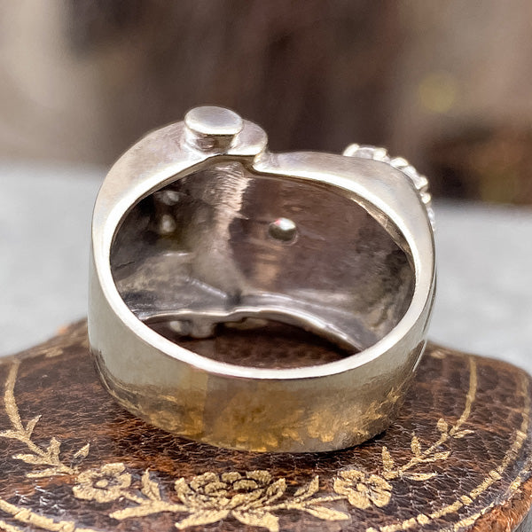 Vintage Retro Moderne Diamond Ring, from Doyle & Doyle antique and vintage jewelry boutique