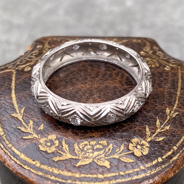 Vintage Diamond Eternity Band sold by Doyle and Doyle an antique and vintage jewelry boutique