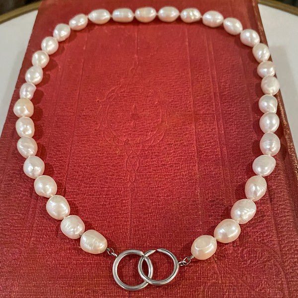 Estate Tiffany & Co Pearl Necklace sold by Doyle and Doyle an antique and vintage jewelry boutique