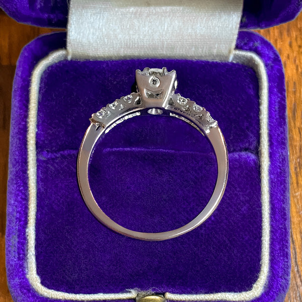 Vintage Engagement Ring, Old Euro 0.55ct. sold by Doyle and Doyle an antique and vintage jewelry boutique