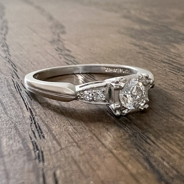 Vintage Engagement Ring, TRB 0.26ct. sold by Doyle and Doyle an antique and vintage jewelry boutique
