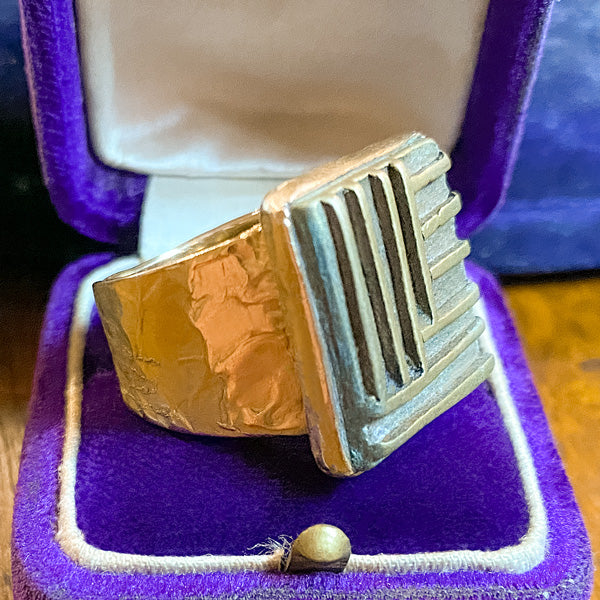 Vintage Ed Wiener Ring sold by Doyle and Doyle an antique and vintage jewelry boutique