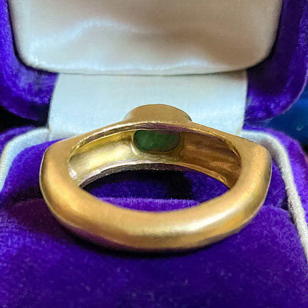 Vintage Malachite Ring sold by Doyle and Doyle an antique and vintage jewelry boutique