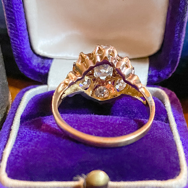 Victorian Diamond Cluster Ring sold by Doyle and Doyle an antique and vintage jewelry boutique