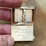 Vintage Suitcase Travel Locket sold by Doyle and Doyle an antique and vintage jewelry boutique