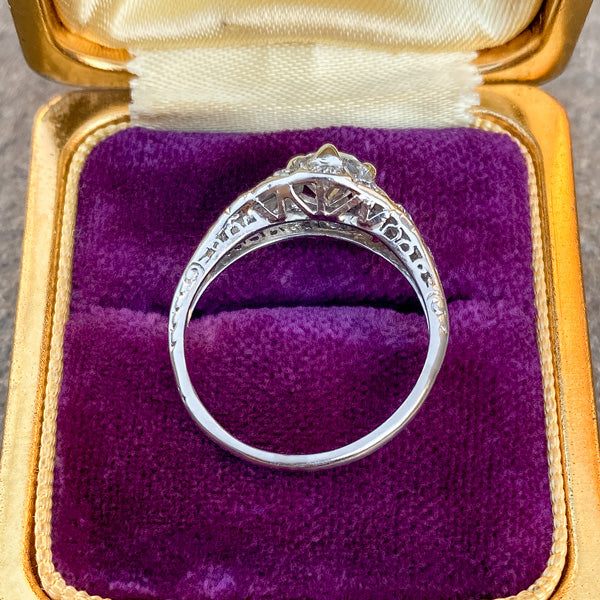 Art Deco Engagement Ring, RBC 0.70 sold by Doyle and Doyle an antique and vintage jewelry boutique