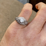 Art Deco Diamond Engagement Ring, RBC 0.50ctw. sold by Doyle and Doyle an antique and vintage jewelry boutique