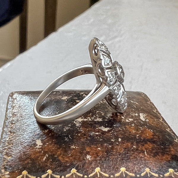 Art Deco Diamond Nanette Ring sold by Doyle and Doyle an antique and vintage jewelry boutique