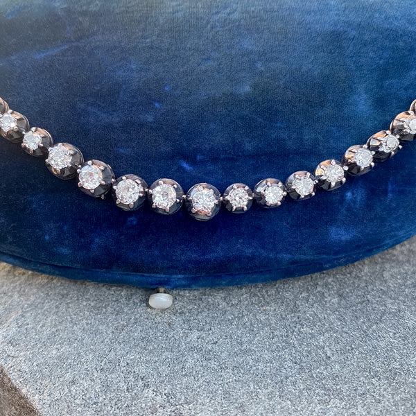 Victorian Diamond Necklace sold by Doyle and Doyle an antique and vintage jewelry boutique