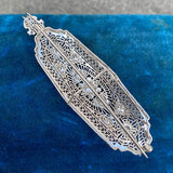 Filigree Diamond Pendant sold by Doyle and Doyle an antique and vintage jewelry boutique