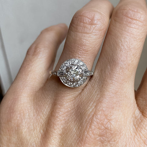 Estate Diamond Ring, Old Mine 1.25ct. sold by Doyle and Doyle an antique and vintage jewelry boutique