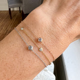Bezel Set Diamond Bracelet sold by Doyle and Doyle an antique and vintage jewelry boutique