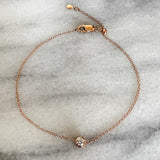 Bezel Set Diamond Bracelet sold by Doyle and Doyle an antique and vintage jewelry boutique