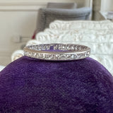 Vintage Diamond Eternity Band sold by Doyle and Doyle an antique and vintage jewelry boutique