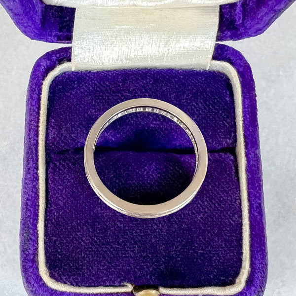 Vintage Diamond Eternity Wedding Band sold by Doyle and Doyle an antique and vintage jewelry boutique