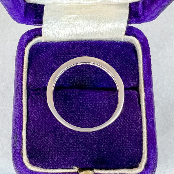 Vintage Diamond Wedding Band sold by Doyle and Doyle an antique and vintage jewelry boutique