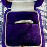 Vintage Diamond Wedding Band sold by Doyle and Doyle an antique and vintage jewelry boutique