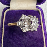 Vintage Diamond Engagement Ring sold by Doyle and Doyle an antique and vintage jewelry boutique
