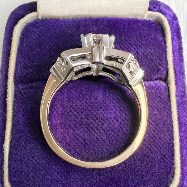 Vintage Diamond Engagement Ring sold by Doyle and Doyle an antique and vintage jewelry boutique