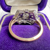 Vintage Diamond Engagement Ring sold by Doyle and Doyle an antique and vintage jewelry boutique