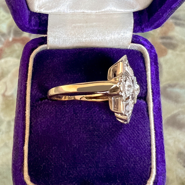 Vintage Diamond Ring, Old Euro 0.10ct. sold by Doyle and Doyle an antique and vintage jewelry boutique