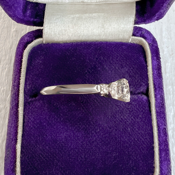 Vintage Engagement Ring, RBC 0.65ct. sold by Doyle and Doyle an antique and vintage jewelry boutique