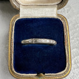 Vintage Diamond Wedding Band sold by Doyle and Doyle an antique and vintage jewelry boutique