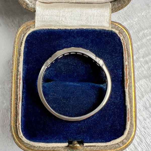 Vintage Diamond Wedding Band sold by Doyle and Doyle an antique and vintage jewelry boutique