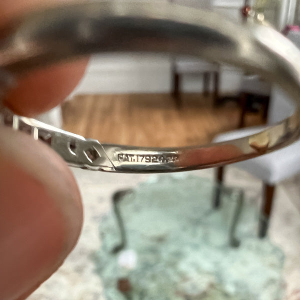 Vintage Diamond Wedding Band sold by Doyle and Doyle an antique and vintage jewelry boutique