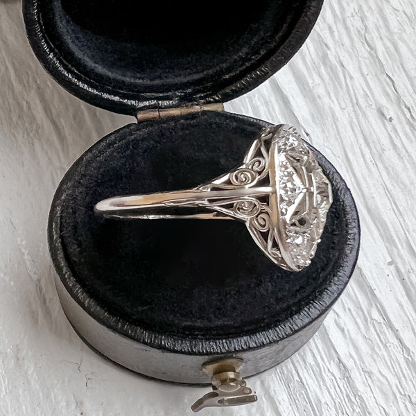 Art Deco Engagement Ring, Old Euro 0.35. sold by Doyle and Doyle an antique and vintage jewelry boutique