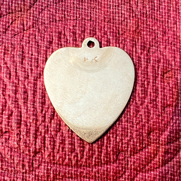 Vintage Heart Pendant sold by Doyle and Doyle an antique and vintage jewelry boutique