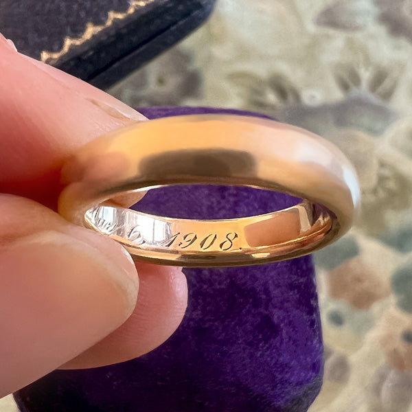 Antique Wedding Band sold by Doyle and Doyle an antique and vintage jewelry boutique