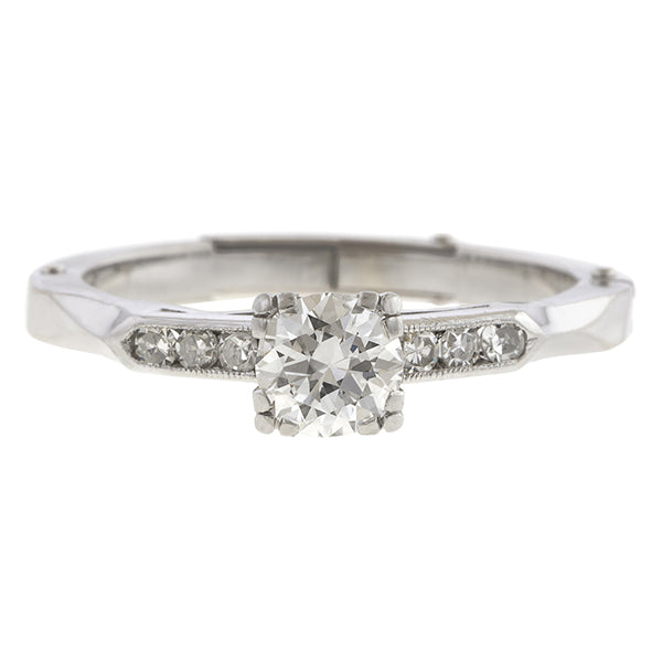 Vintage Diamond Engagement Ring, 0.40ct sold by Doyle and Doyle an antique and vintage jewelry boutique