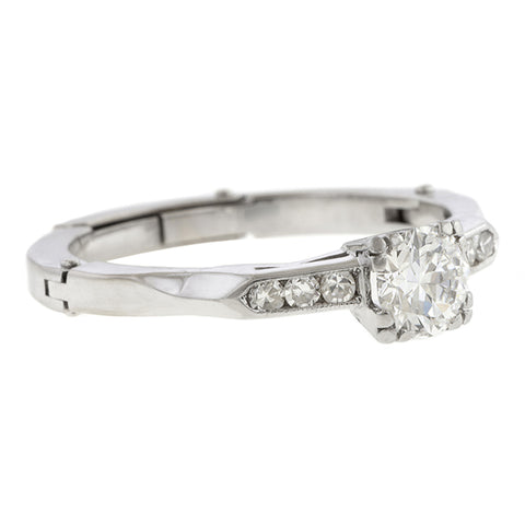 Vintage Diamond Engagement Ring, 0.40ct sold by Doyle and Doyle an antique and vintage jewelry boutique