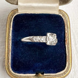 Vintage Diamond Engagement Ring, RBC 0.25ctw. sold by Doyle and Doyle an antique and vintage jewelry boutique