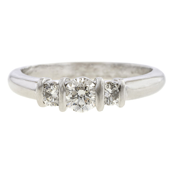 Vintage Kwiat Three Diamond Ring, sold by Doyle & Doyle an antique and vintage jewelry boutique