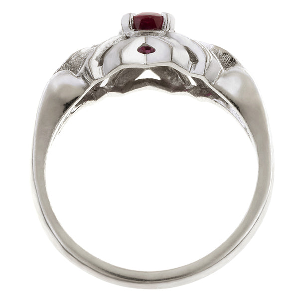 Vintage Ruby & Diamond Ring, from Doyle & Doyle antique and vintage jewelry boutique