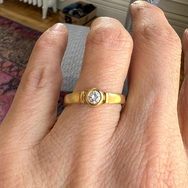 Vintage Diamond Ring, RBC 0.15 sold by Doyle and Doyle an antique and vintage jewelry boutique