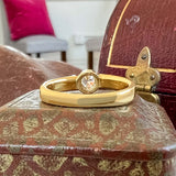 Vintage Diamond Ring, RBC 0.15 sold by Doyle and Doyle an antique and vintage jewelry boutique