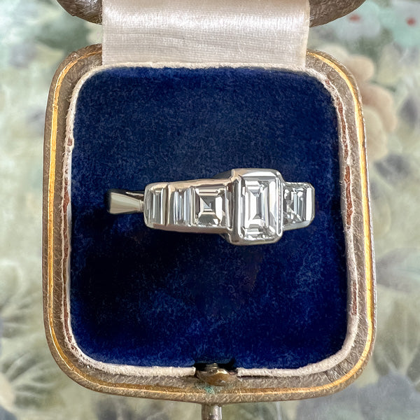 Vintage Rectangular Diamond Band, 0.71ct. sold by Doyle and Doyle an antique and vintage jewelry boutique