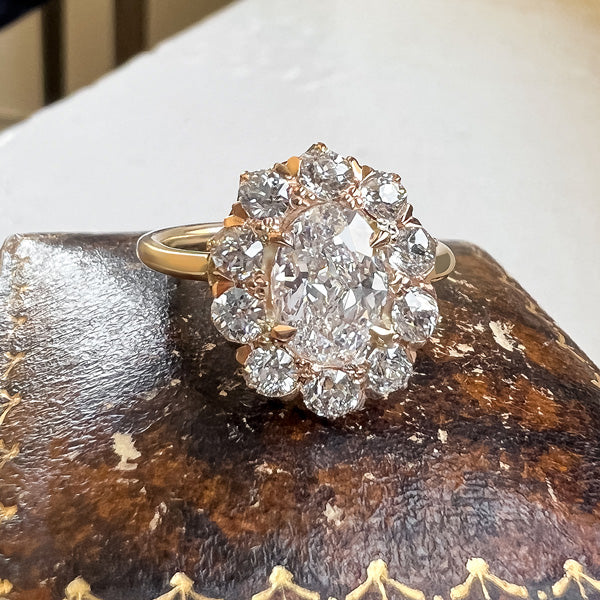 Antique Diamond Engagement Ring, Oval 1.13ct. sold by Doyle and Doyle an antique and vintage jewelry boutique