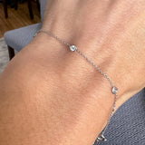 Bezel Set Diamond Bracelet sold by Doyle and Doyle an antique and vintage jewelry boutique