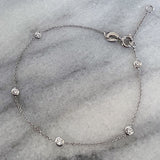 Bezel Set Diamond Bracelet sold by Doyle and Doyle an antique and vintage jewelry boutique