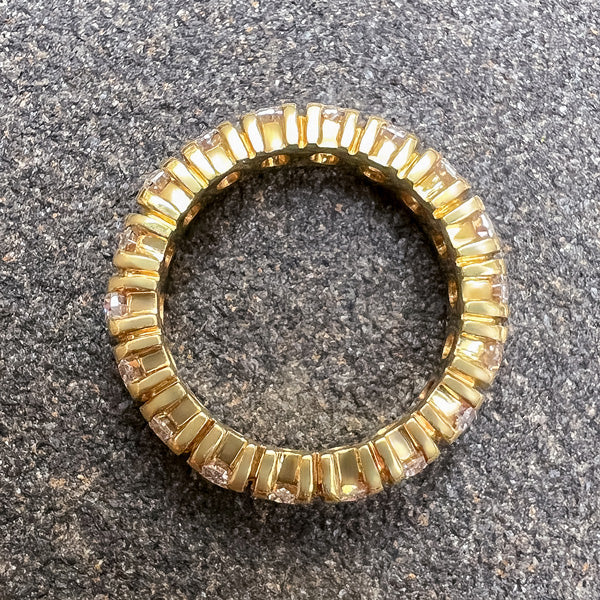 Vintage Diamond Eternity Band sold by Doyle and Doyle an antique and vintage jewelry boutique