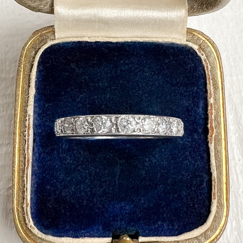 Vintage Diamond Eternity Band sold by Doyle and Doyle an antique and vintage jewelry boutique