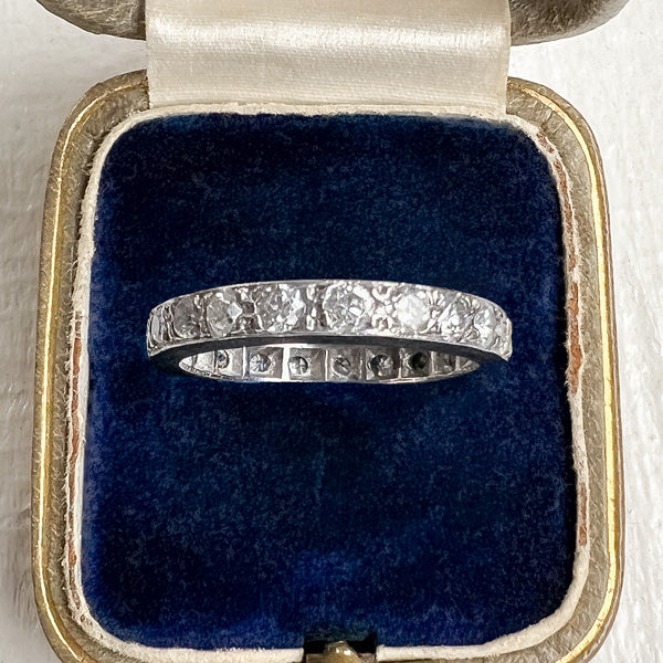 Vintage Diamond Eternity Band sold by Doyle and Doyle an antique and vintage jewelry boutique