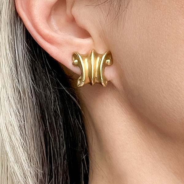 Vintage Seidan Gang Clip Earrings sold by Doyle and Doyle an antique and vintage jewelry boutique